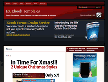 Tablet Screenshot of ezebooktemplates.com